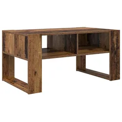 vidaXL Couchtisch mit Speicher Altholz 92 x 53 x 45 cm Holzwerkstoff