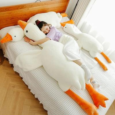 Uplifted Goods Big White Goose Plush Pillow Soft Toy For Bed Or Gift In Multiple Sizes s