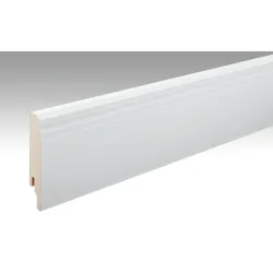 MEISTER Fussleiste Profil 12 PK  Weiß streichfähig DF 2222 - 2380 mm