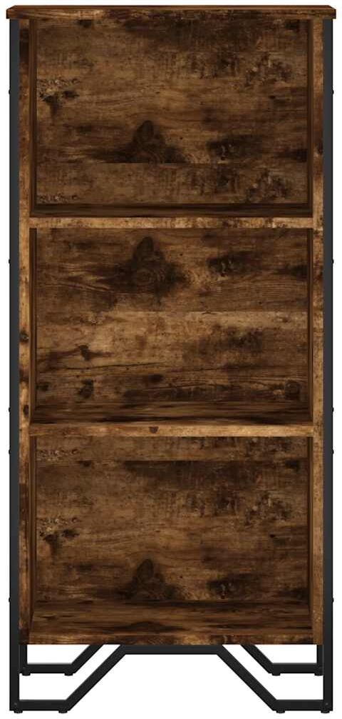 vidaXL Bibliothèque chêne fumé 50x31x106 cm bois d'ingénierie
