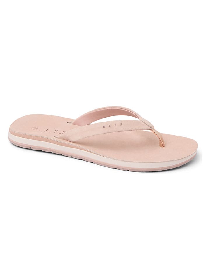 Reef Leder-Zehentrenner "Ojai Classic Slim" in Rosa - 37,5