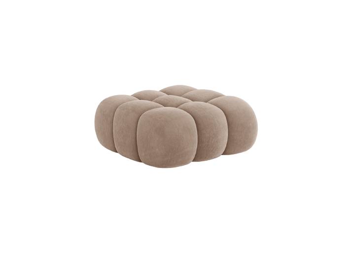 Design Sitzpouf „Maurice“ Samt Beige dunkel CXL by Christian Lacroix
