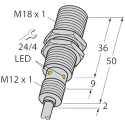 Turck Sensor BI8U-EM18WD-AN6X