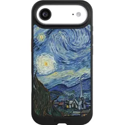 Nivocase Hülle für Apple iPhone Air Handyhülle NIVOcore Case Schwarz Kunst The Starry Night (Apple iPhone Air), Smartphone Hülle, Schwarz