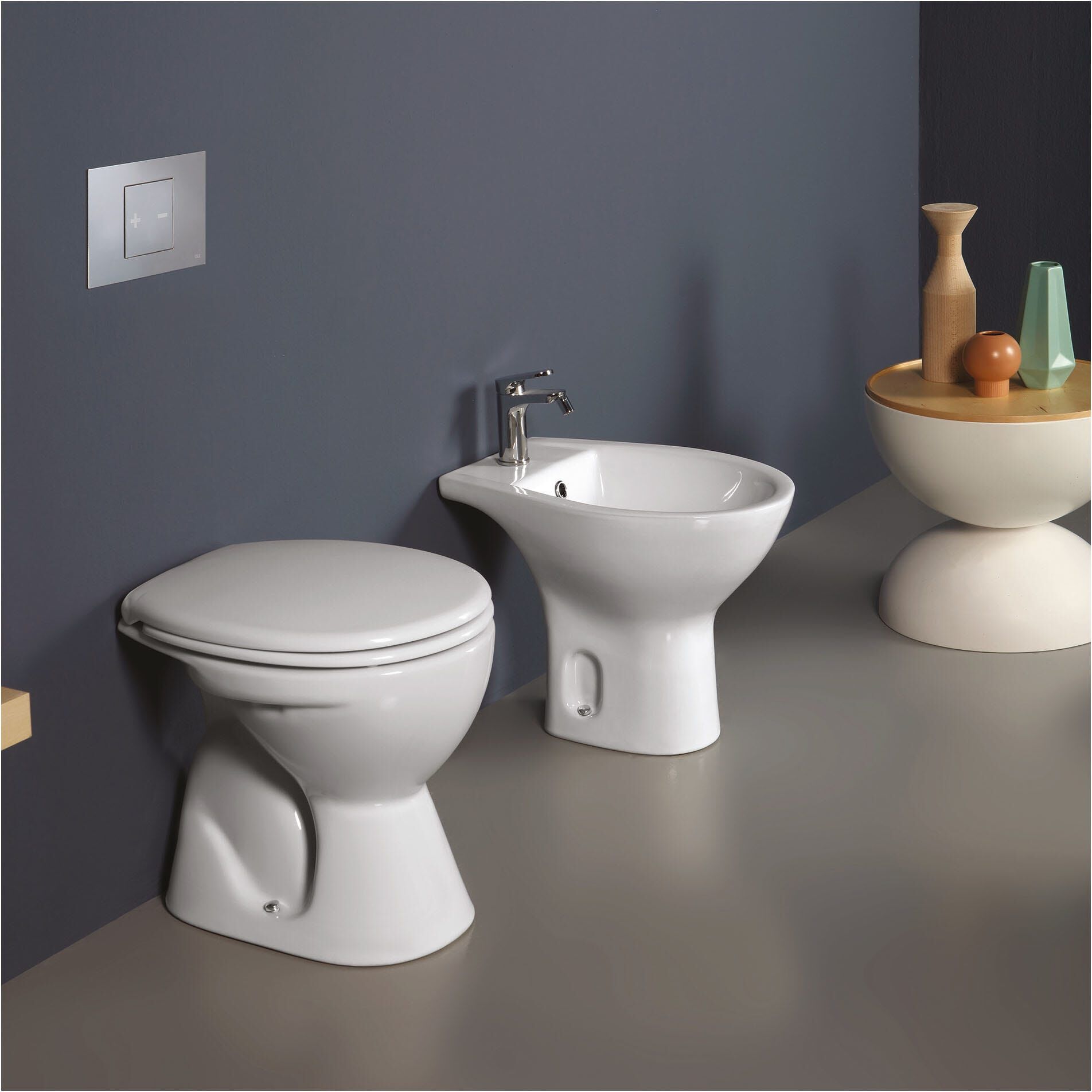 Tecnomat BIDET SERIE AZUR A TERRA IN CERAMICA BIANCA
