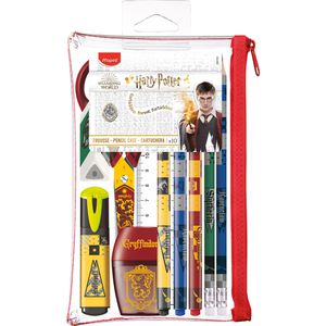 Maped Schreibset Harry Potter, 899793, 11-teilig, Stifte, Marker, Radierer, 15 cm Lineal, Schere & Federmäppchen