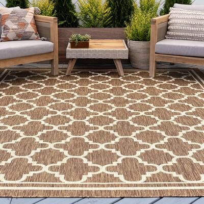Alise Rugs Exo Coastal Geometric Indoor/Outdoor Area Rug