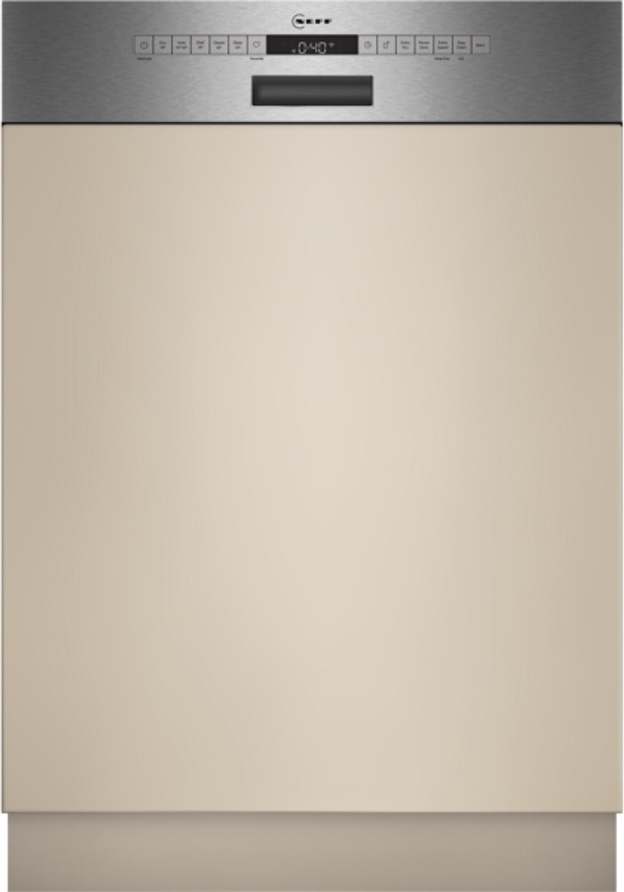 Neff S145HVS00E, Teilintegriert, Standardgröße (60 cm), Edelstahl, Tasten, 1,75 m, 1,65 m