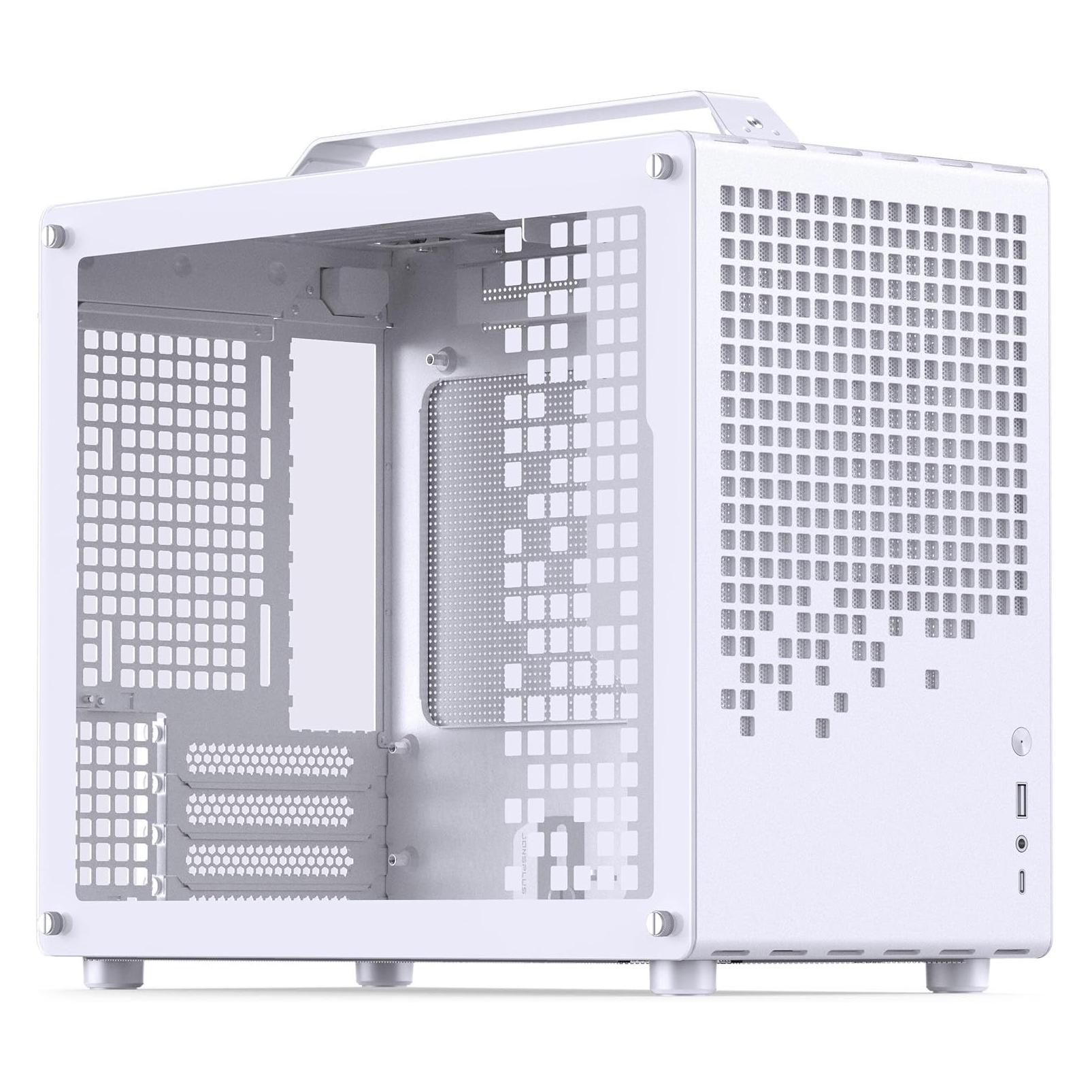 Jonsplus MATX Handle Case Z20 (mATX, Mini-ITX) (Z20 White)
