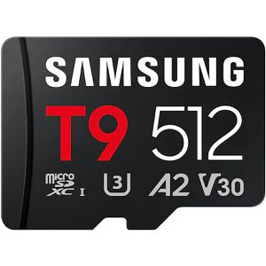 Samsung Micro-SD-Karte T9 MB-MH256T/WW, 512GB, bis 200 MB/s, UHS-I U3, SDXC