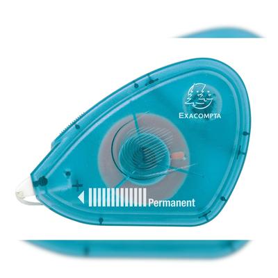 Exacompta 12996E 6x Doppelseitiger permanent Klebe Roller für Fotos 13 Meter - Türkis