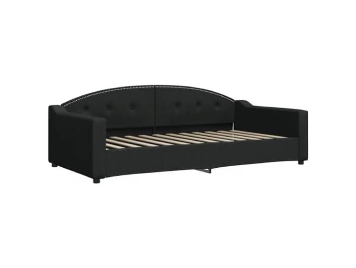 vidaXL Tagesbett Schwarz 100x200 cm Stoff