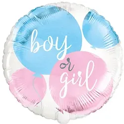 Baby Shower Boy or Girl Folienballon