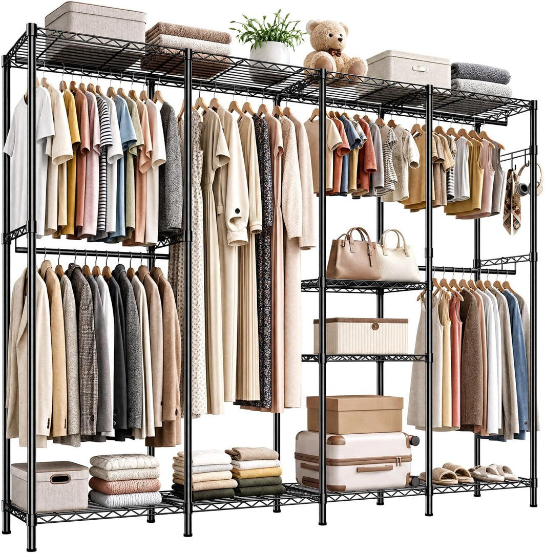 Rebrilliant 192 cm Portable Wardrobe