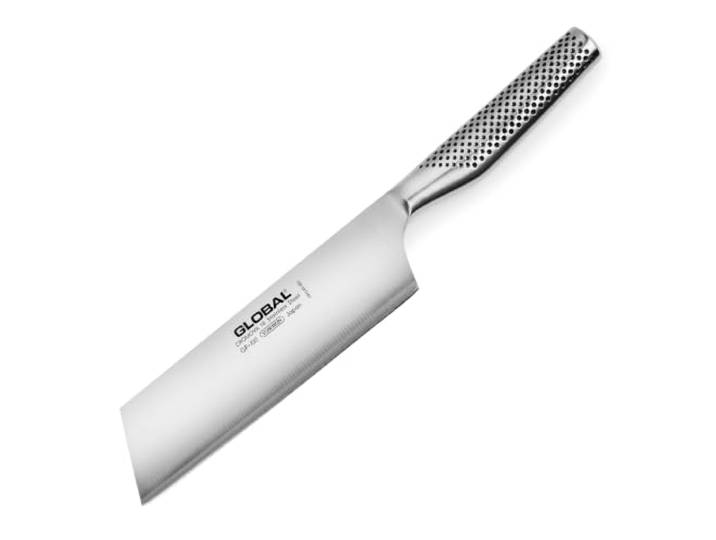 Global GF-100 Nakiri Messer, 18 cm Klinge, geschmiedeter Edelstahl, vielseitiges japanisches Küchenmesser für Gemüse, langlebige Profi-Qualität