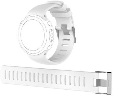 Everyday Crate Suunto D4 D4i Novo Silicone Dive Watch Band With Extension Strap Soft Replacement Wristband white