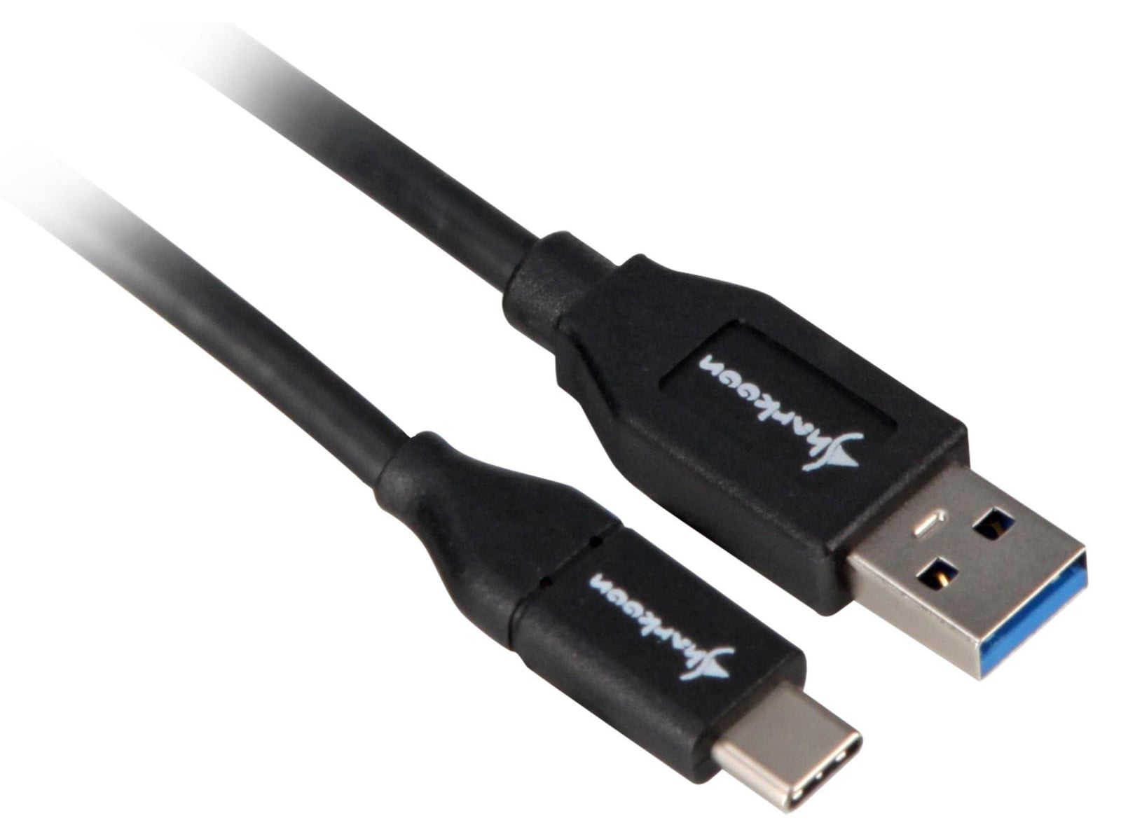 Sharkoon USB 3.2 Gen 2 kabel USB-A naar USB-C, zwart, 1 meter