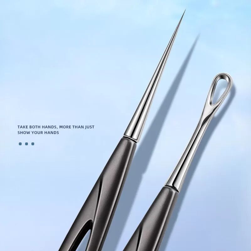 INF Kit d'outils pour enlever les points noirs - 2 outils pour enlever les points noirs et blancs