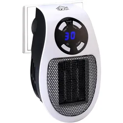 DCG Eltronic PTC04 Elektroheizung Indoor Weiss 500 W Elektro-Infrarot-Raumheizung, Heizlüfter, Weiss