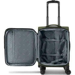 Bugatti Valencia Soft 4 Rollen Kabinentrolley S 54.5 cm mit Dehnfalte, Koffer, Grün