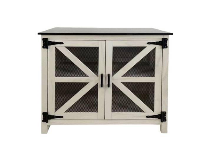 Armoire de Rangement à Double Porte 80x40x80cm Blanc Métalliques Style Industriel Salon Chambre Cuisine