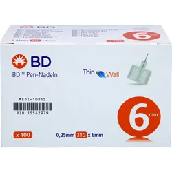 Bd Pen-Nadeln 0.25x6 Mm 100 ST