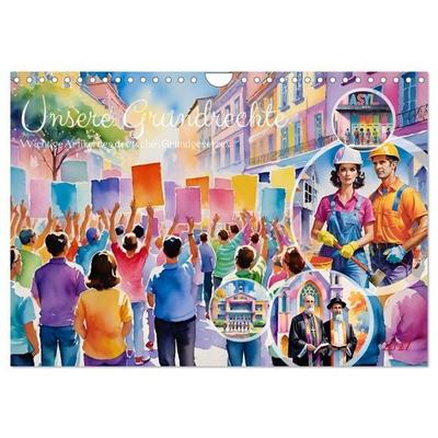 Unsere Grundrechte (Wandkalender 2027 DIN A4 quer), CALVENDO Monatskalender
