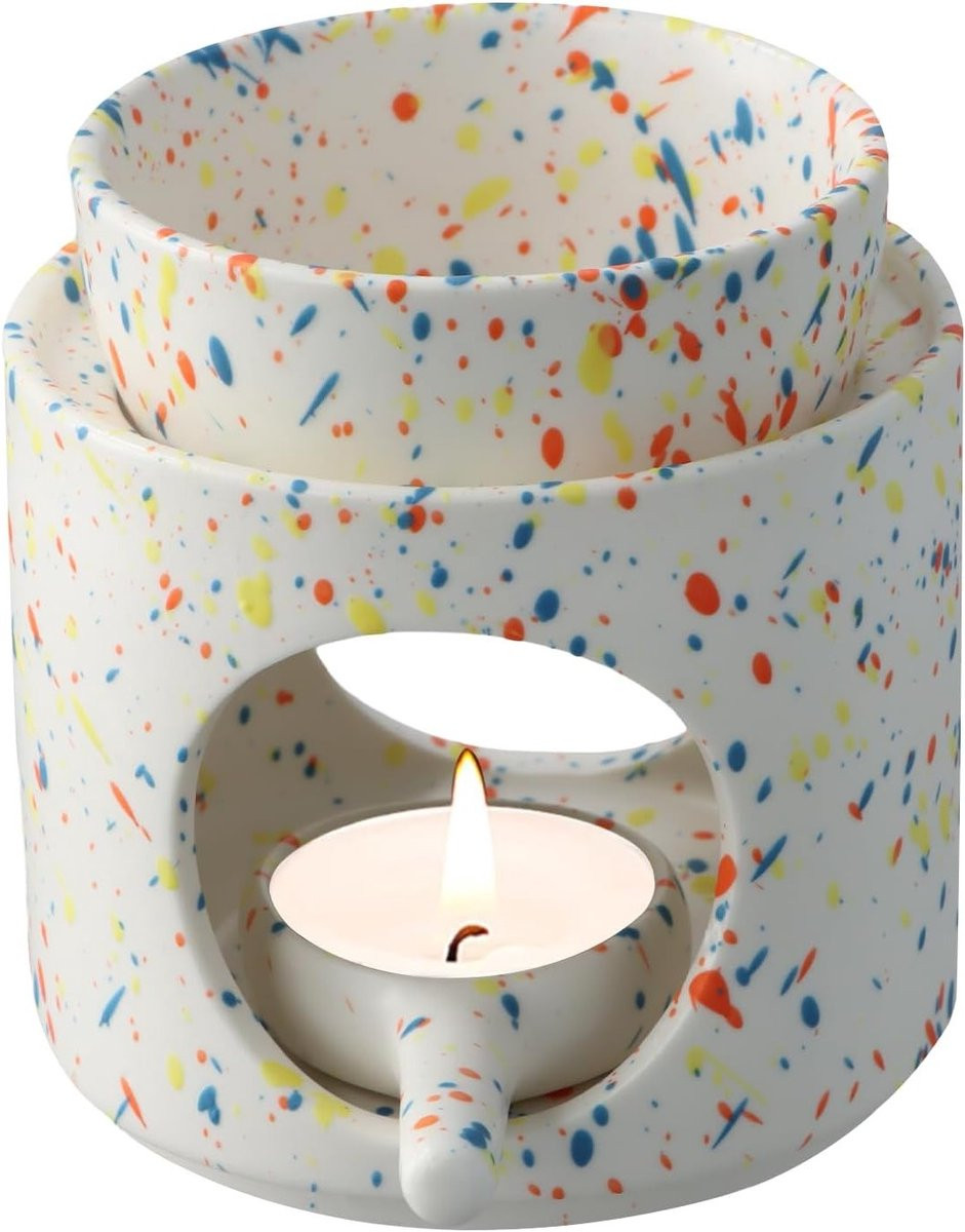 Ceramische Geurlamp voor Essentiële Oliën en Aromatherapie met Verwijderbare Kom