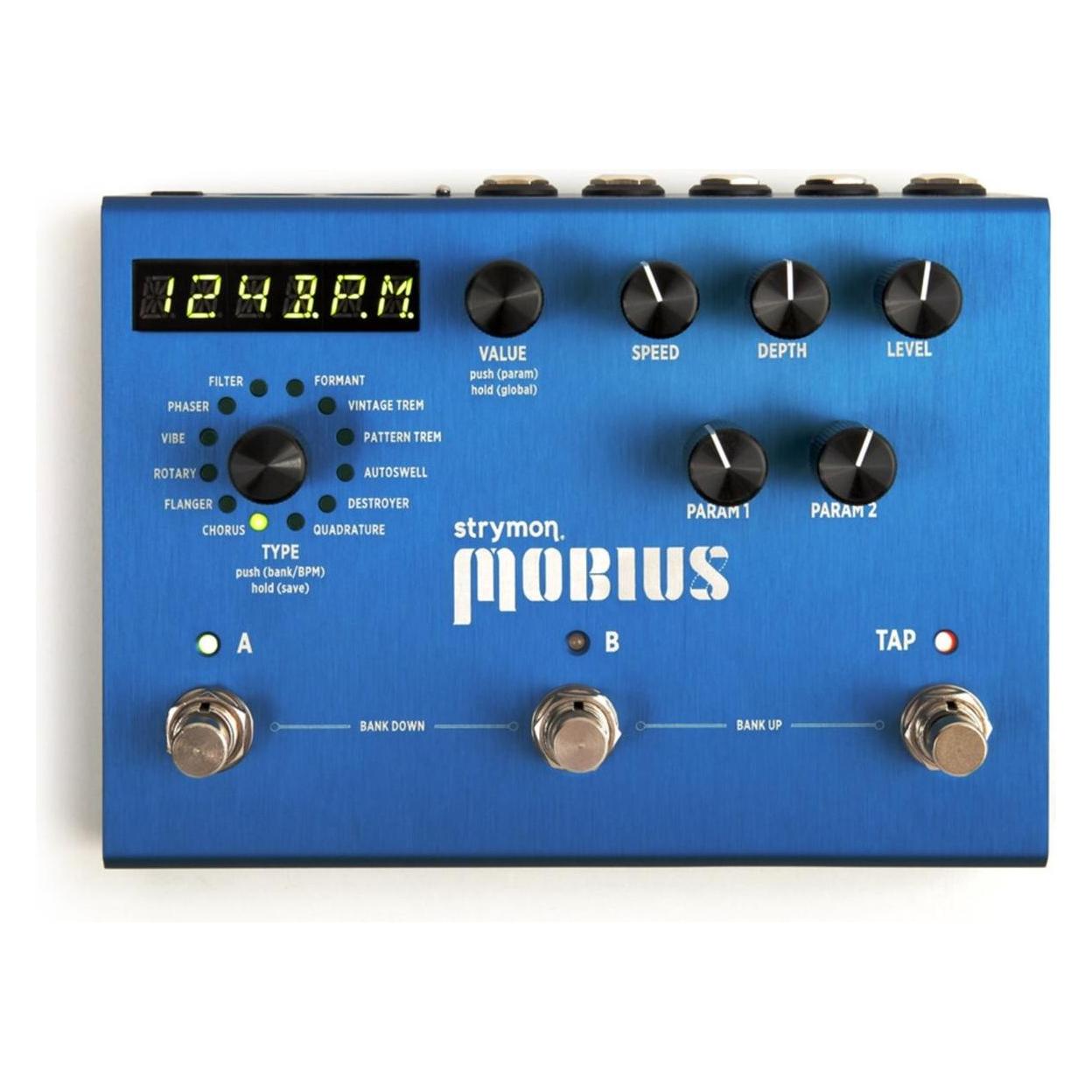 Strymon Mobius modulaatiopedaali (Gitarre) (Mobius Multi-modulation)