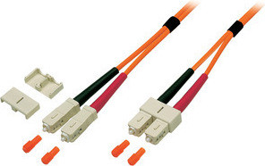 efbe Schott OM1 Glasvezelkabel met SC-SC connectoren, 0,5 meter