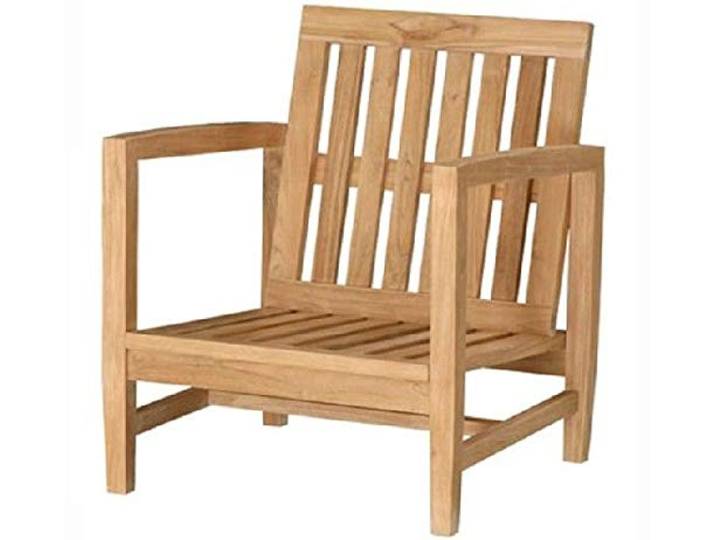 Teako Design Lounge Sessel Udine Teak Massivholz Gartenmöbel Sitzmöbel Gartenzubehör Sitzgelegenheit