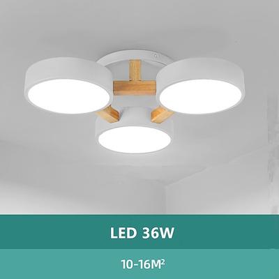3-Licht nordischen Wohnzimmer Lampe Esszimmer Lampe moderne Flur Lampe führte kreative Persönlichkeit Schlafzimmer Lampe Holz Deckenleuchte