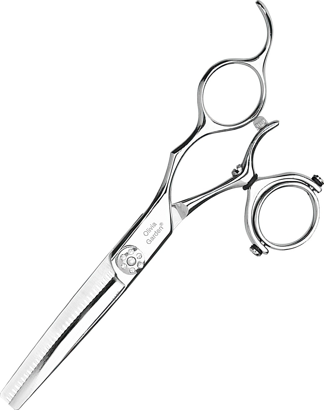 Olivia Garden Swivel Cut Recht Effilierschere 35 Zähne Europa S-1048