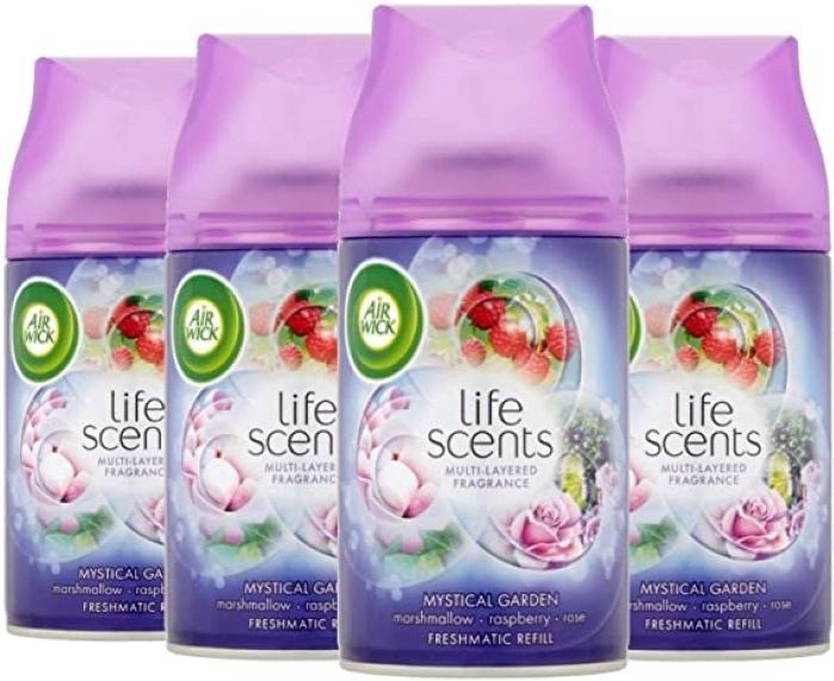 Air Wick Freshmatic Navul Mystical Garden - Voordeelverpakking 4 x 250 ml