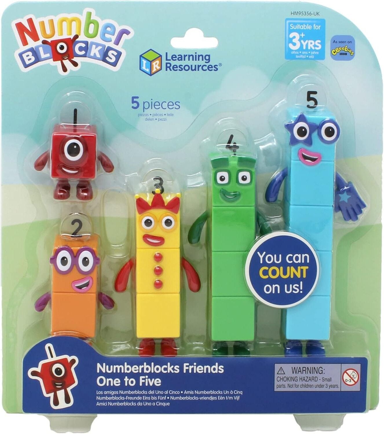 Learning Resources Numberblocks Friends One to Five Set - Encourages Counting and Basic Arithmetic for Young Learners - Ages 1-5