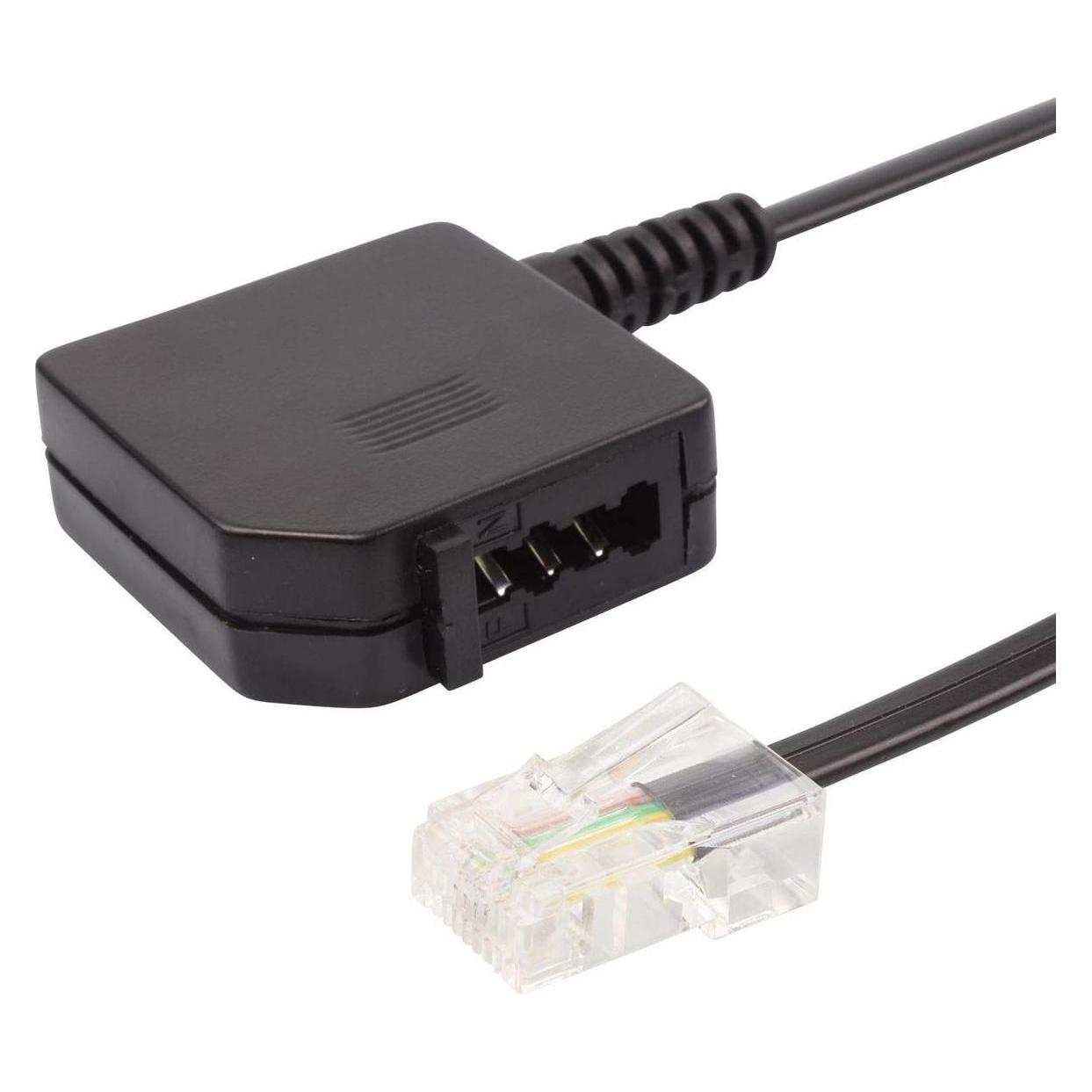 Shiverpeaks S/CONN maximum connectivity Telefon Adapter-Western-Stecker 8/4 auf TAE U-Kupplung, 0,2m (71041-1)