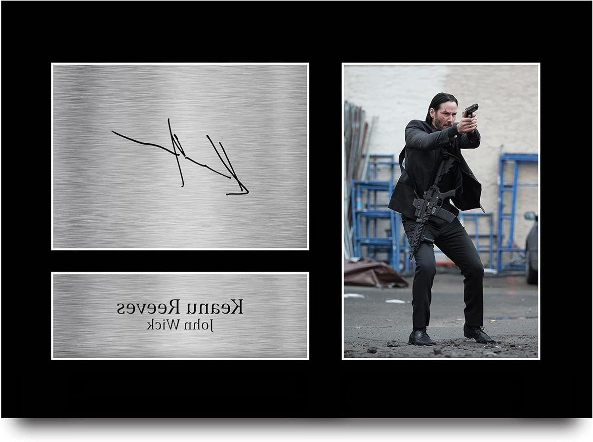 Gedrukte Foto Film Memorabilia A4 Formaat Zwart