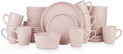 Stone Lain Albie Glaze Stoneware Round Dinnerware Set