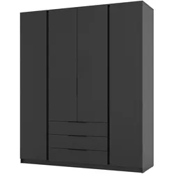 DREHTÜRENSCHRANK CAGLIARI 200/239/61,9cm 4-türig Schwarz