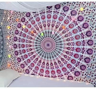 Inspire Essentials Bohemian Mandala Wall Tapestry Psychedelic Aesthetic Decor 9