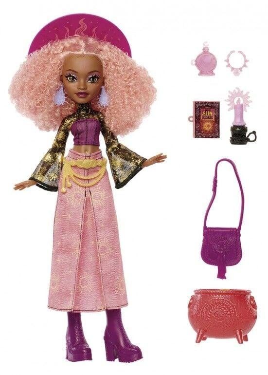 Mattel Monster High Moonspell Magic Rae Sun Pop met zonlichtkaars en toverboek