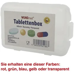 WUNDmed® Tablettenbox farbsortiert