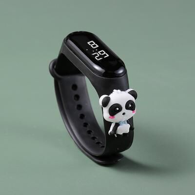 Discount Dollar Deals Fashion Mickey LED Childrens Watch For Girls Waterproof Sports Touch Screen Bracelet With Spiderman Doll Design white Xm