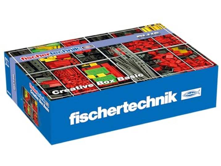 Fischertechnik 554195 Creative Basic - eine große Auswahl an ausgewählten Inhalt: 630 Bauteile, eine Grundplatte, Box 1000 und das Flexible Aufbewahrungssystem