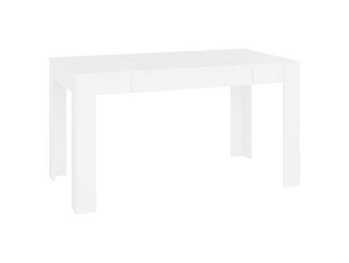 SALE 2025 Table à manger MOOD - Table repas famille - Blanc 140x74 5x76 cm - bois d'ingénierie Chill430563