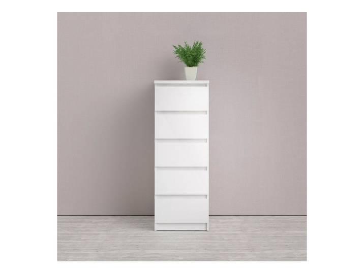 Home affaire Highboard Naia, Hochkommode, 5 Schubladen, Aufbewahrung, grifflose Front, Modern, skandinavisches Design, Schmal, in mehrere Farben