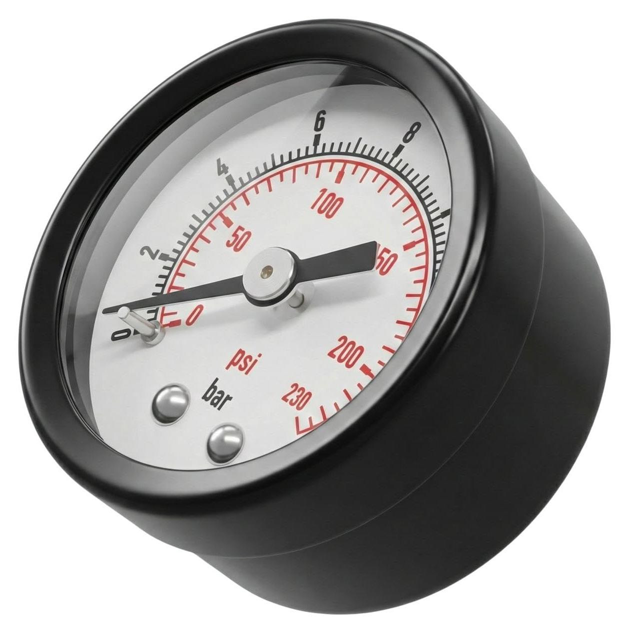 Selius Manometer 0-2,5 bar met 1/8 aansluiting aan de achterzijde Klasse 2.5