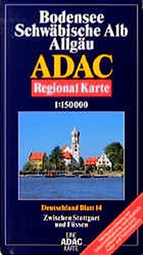 ADAC Karte, Bodensee, Schwäbische Alb, Allgäu - Preis vom 19.10.2026 19:33:35 h