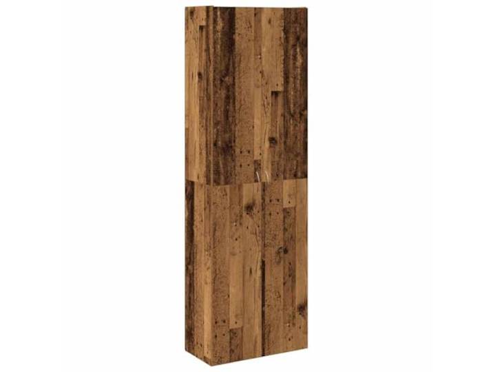 HGDFWRQW Highboard Altholz-Optik 60x32x190 cm Schrank Holzwerkstoff Vielseitiger Mehrzweckschrank mit Griffen für Wohnzimmer und Flur, pflegeleichte Oberfläche und stabile Fächer.