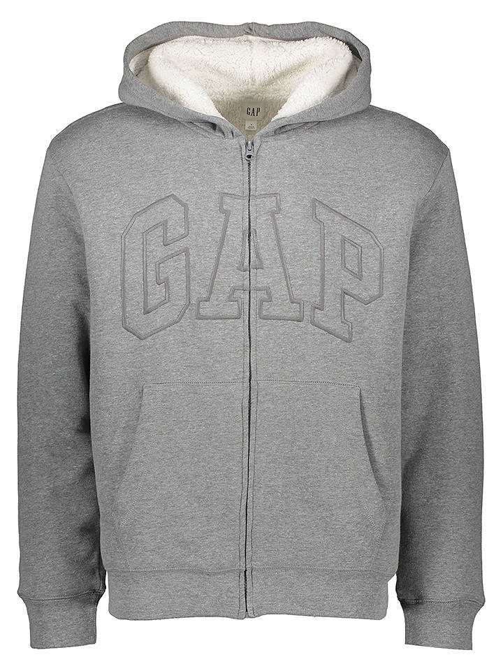 GAP Sweatjacke in Grau - XL